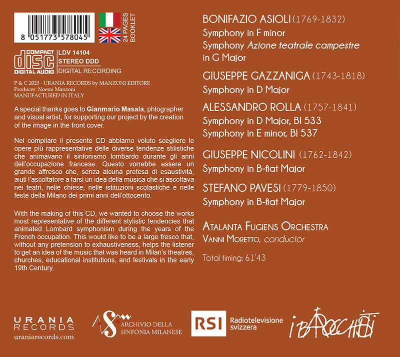 フランス革命後のミラノ交響楽団