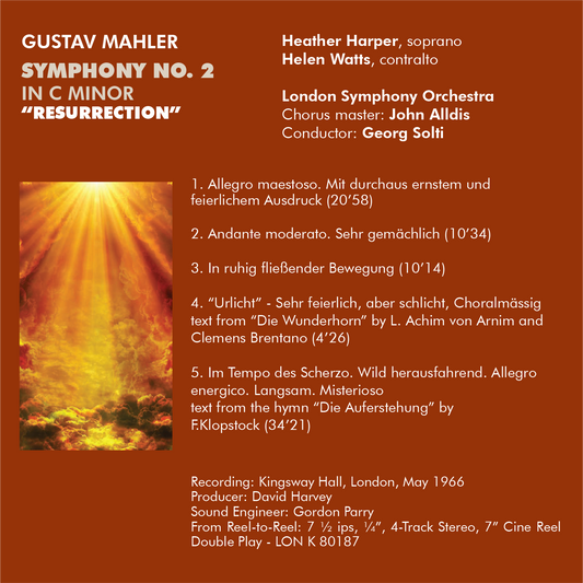 Mahler Symphony no. 2 in C minor “Resurrection” - Georg Solti London Symphony Orchestra