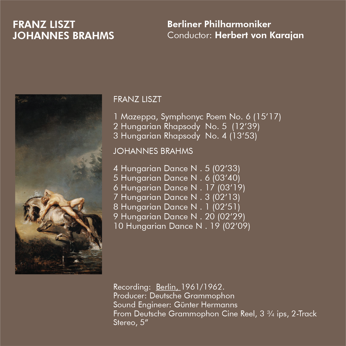 Liszt & Brahms - Herbert von Karajan Berliner Philharmoniker