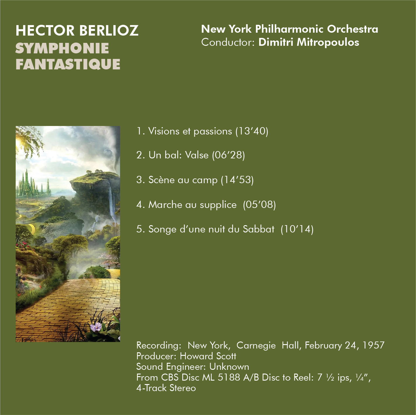 Sinfonía Fantástica de Berlioz - Dimitri Mitropoulos Orquesta Filarmónica de Nueva York