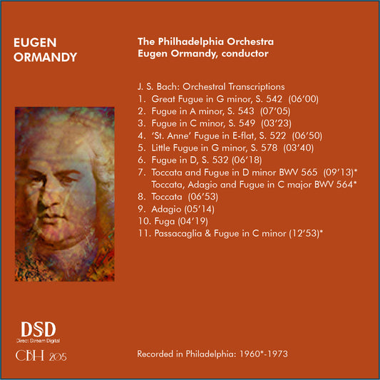 JS Bach The Great Orchestral Transcriptions - Eugen Ormandy The Philhadelphia Orchestra
