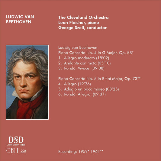 BEETHOVEN Klavierkonzerte Nr. 4 & 5 - Leon Fleisher | George Szell The Cleveland Orchestra