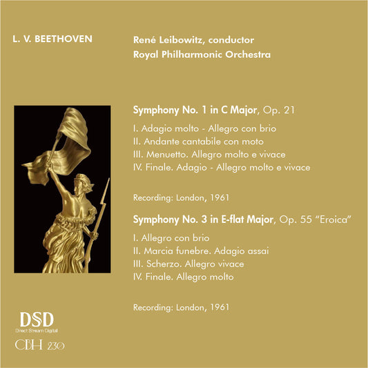 Beethoven Symphonien NR. 1 & 3 - RENÉ LEIBOWITZ | ROYAL PHILHARMONIC