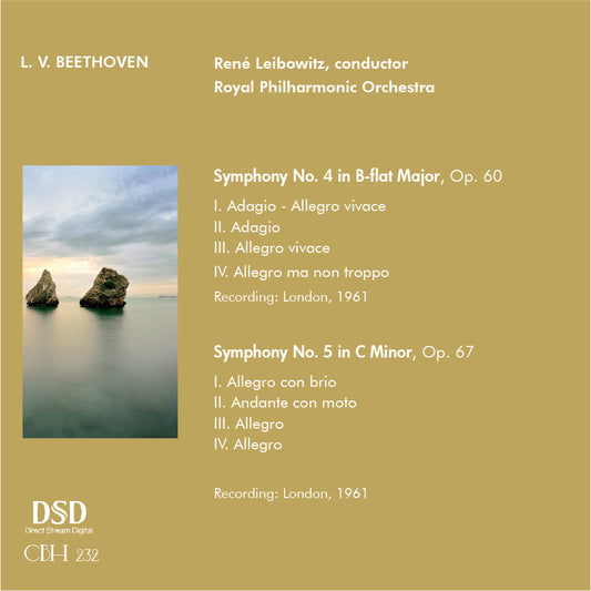Beethoven Symphonien NR. 4 & 5 - RENÉ LEIBOWITZ | ROYAL PHILHARMONIC