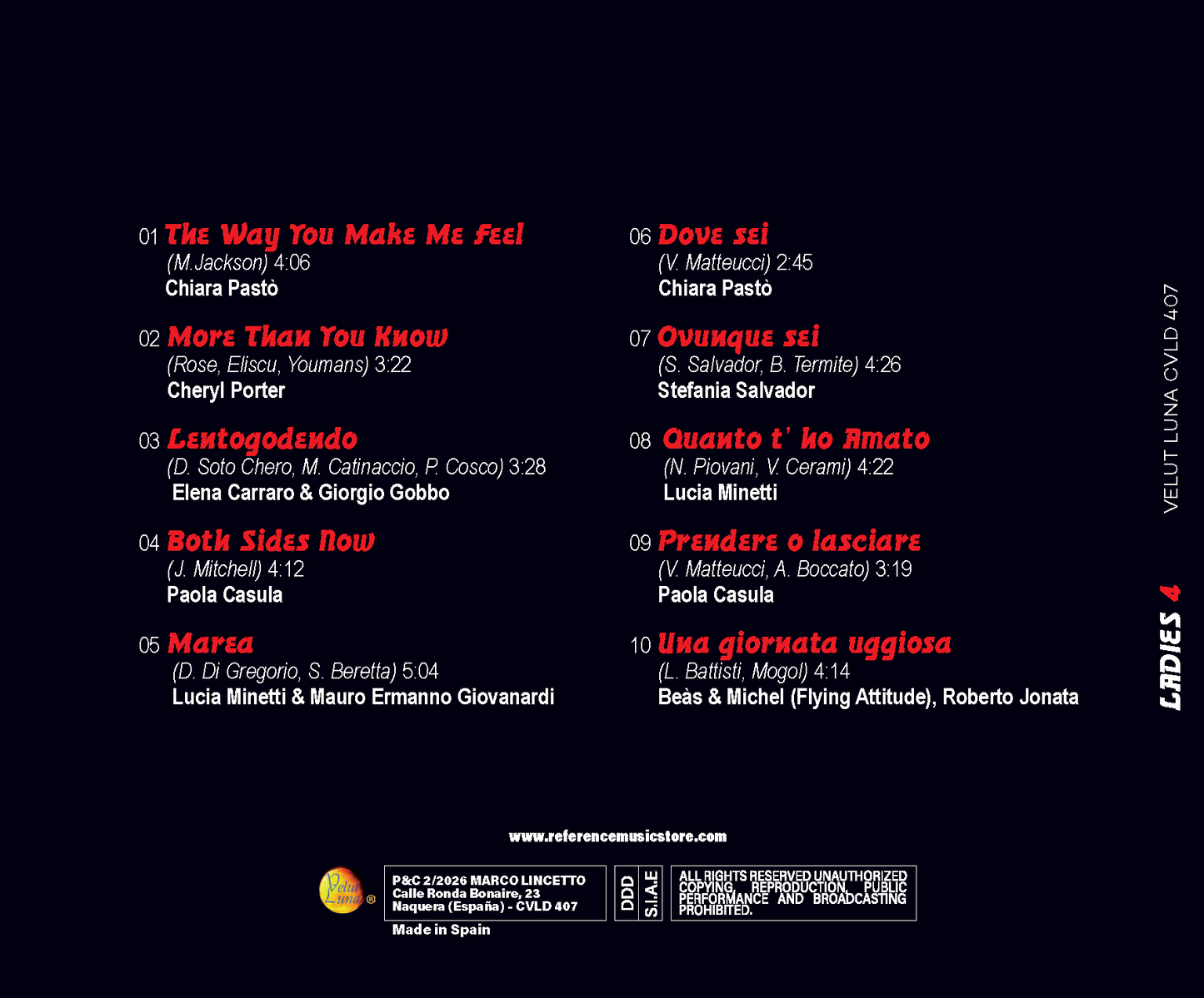 LADIES 4 - MASTERCLONE BLACK