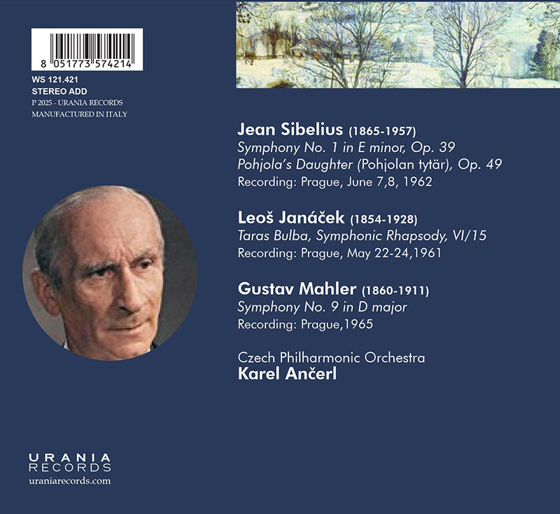 ANCERL CONDUCTS SIBELIUS, JANACEK, MAHLER