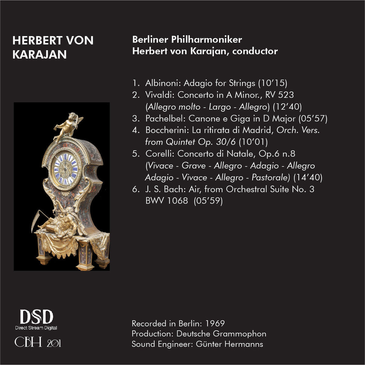 Karajan — Baroque Festival; Berliner Philharmoniker — Inlay Capsa Symphōnĭa CS201