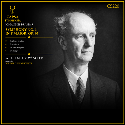 Brahms Sinfonia n. 3 — tracklist e crediti — Inlay Capsa Symphōnĭa CS220