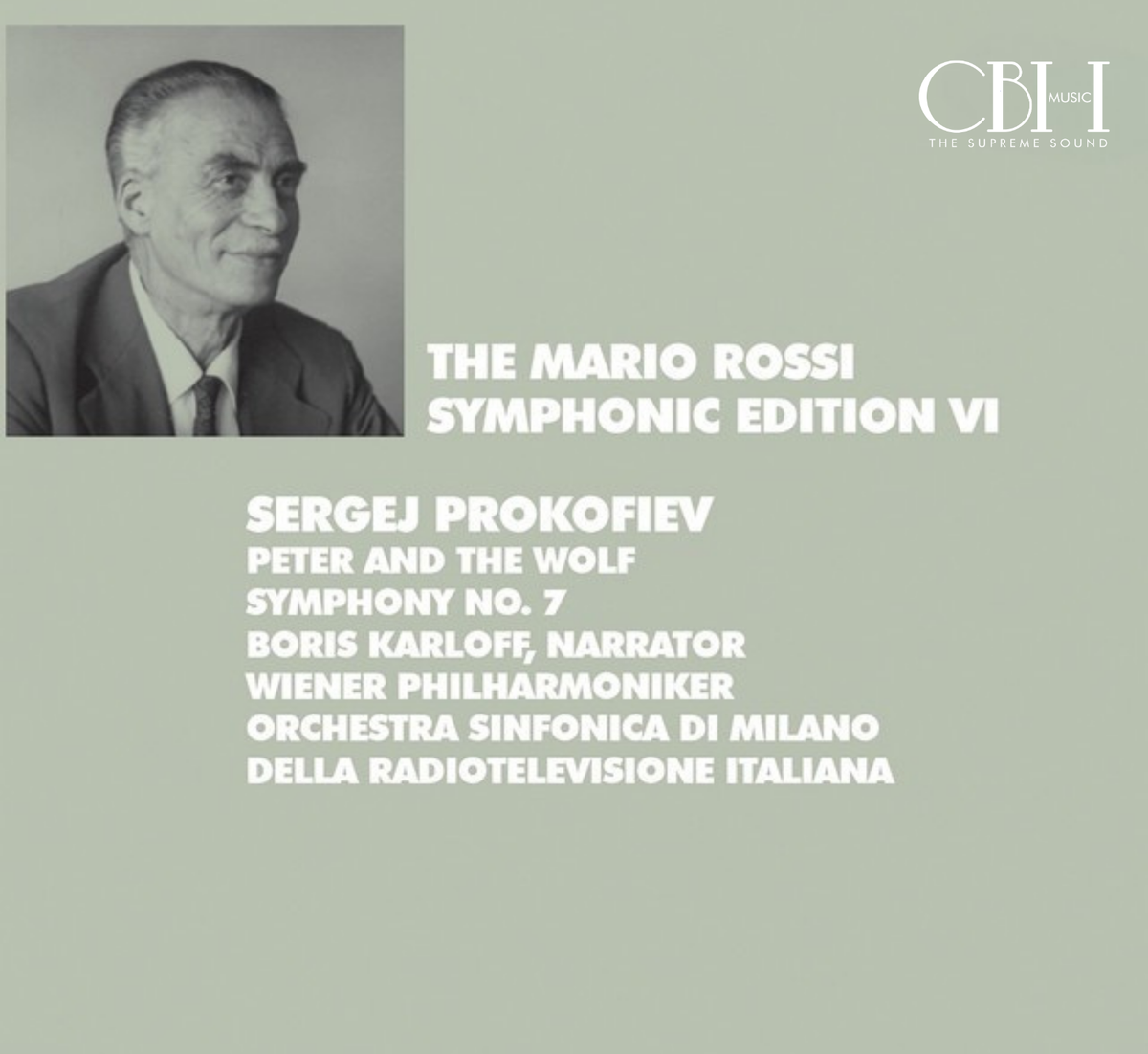 Cover — Prokofiev, Peter and the Wolf e Sinfonia n. 7, Mario Rossi, Boris Karloff — Capsa Symphōnĭa CS521