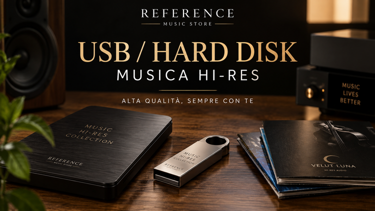 USB e Hard Disk con Musica Hi-Res - collection Reference Music Store con supporti audio e musica già inclusa