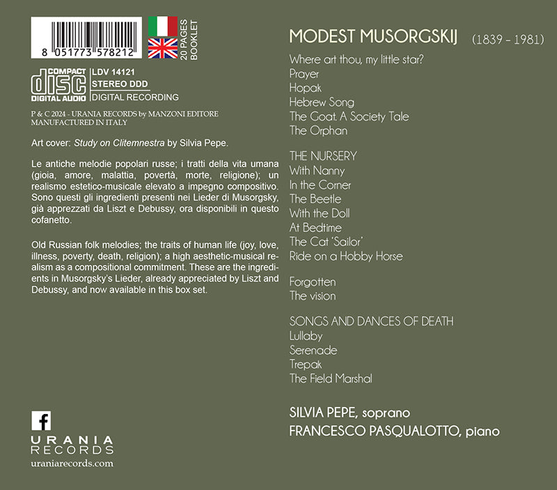MUSORGSKIJ: SONGS & DANCES OF DEATH