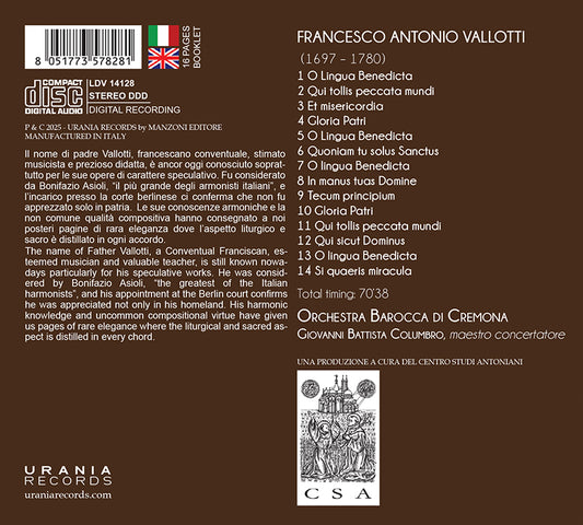 フランチェスコ・アントニオ・ヴァロッティ：アントニアン・モット