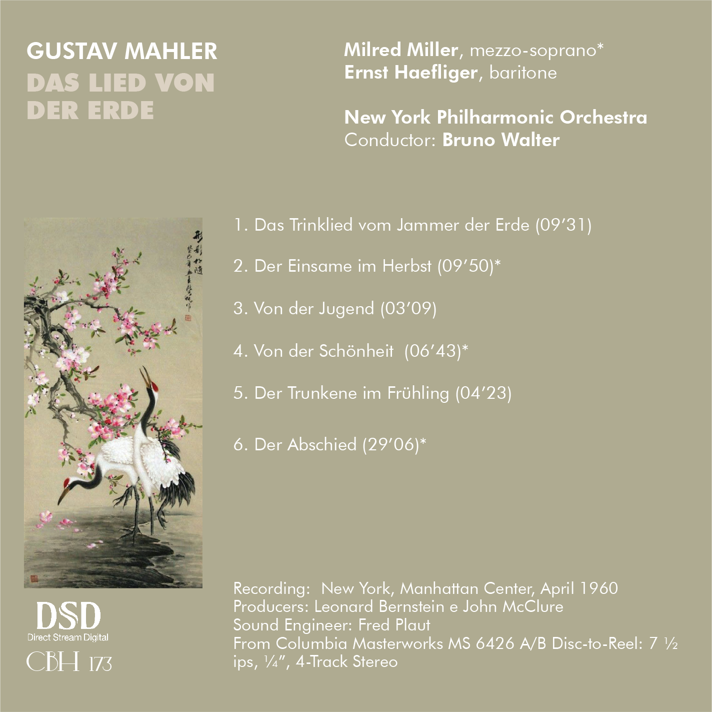 Mahler Das Lied von der Erde - Bruno Walter Orquesta Filarmónica de Nueva York