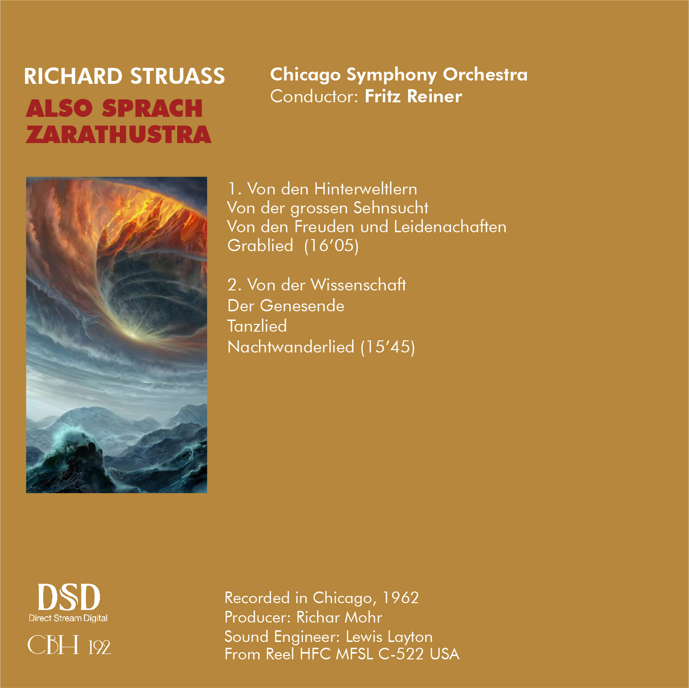 Strauss Así habló Zaratustra Op. 30 - Fritz Reiner Orquesta Sinfónica de Chicago
