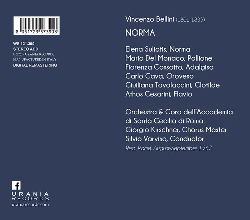 BELLINI: NORMA, CORELLI