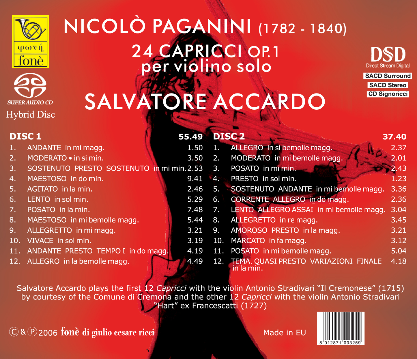 PAGANINI 24 CAPRICCI | Accardo