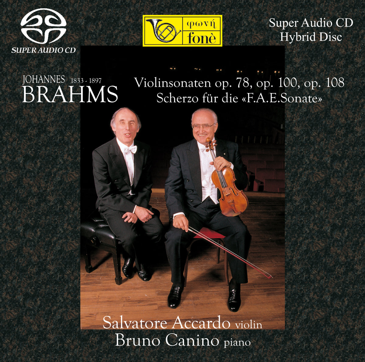 BRAHMS: SONATA PER VIOLINO | Accardo, Canino
