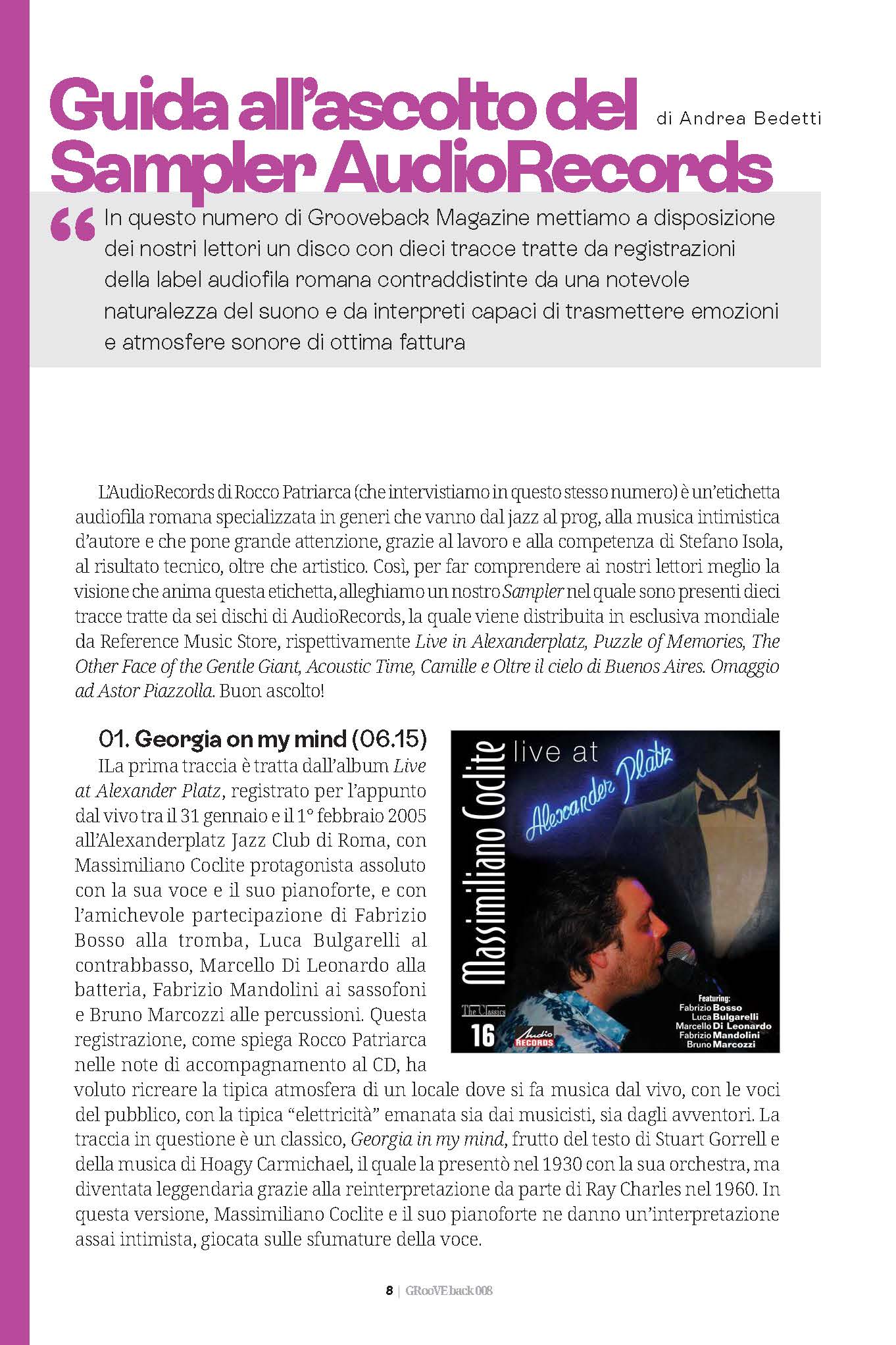 GRooVE back magazine no. 008/26