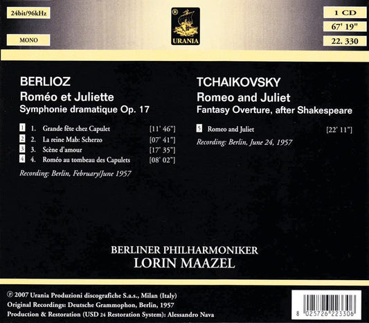 BERLIOZ & TCHAIKOVSKY: ROMEO AND JULIET, MAAZEL