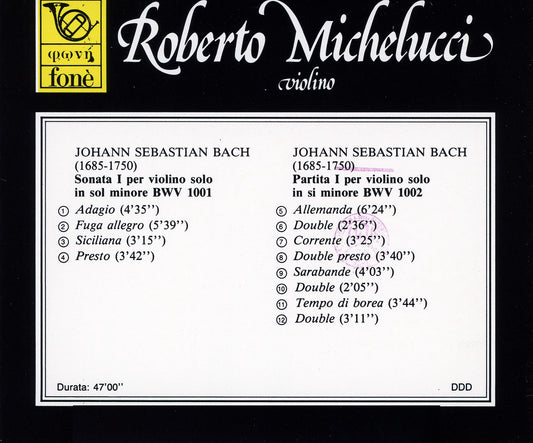 ROBERTO MICHELUCCI - violino - J. S. BACH | Michelucci