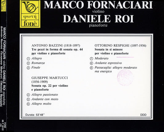 MARCO FORNACIARI, DANIELE ROI - violino, pianoforte