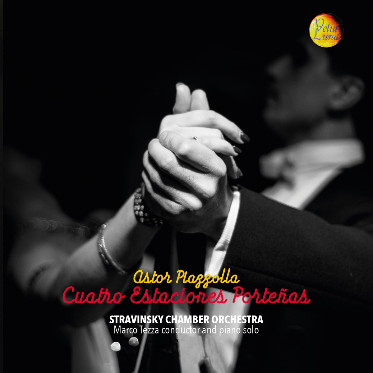 Copertina digitale Hi-Res di Cuatro Estaciones Porteñas di Astor Piazzolla, Stravinsky Chamber Orchestra e Marco Tezza — Velut Luna CVLD416