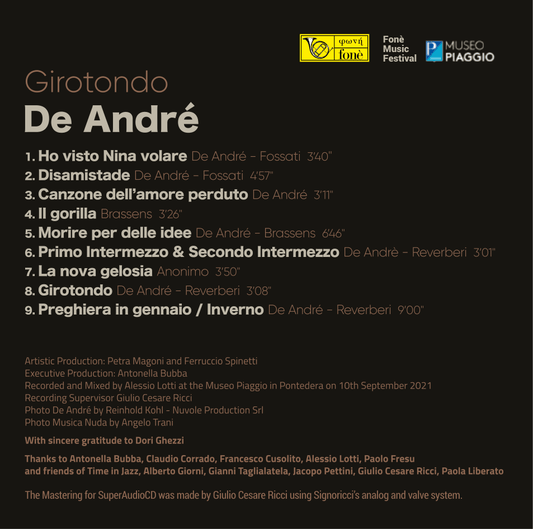 MUSICA NUDA - GIROTONDO DE ANDRÉ| Magoni, Spinetti