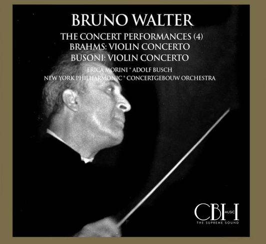 Cover — Brahms e Busoni, Concerti per violino, Bruno Walter, Erica Morini e Adolf Busch — Capsa Symphōnĭa CS559
