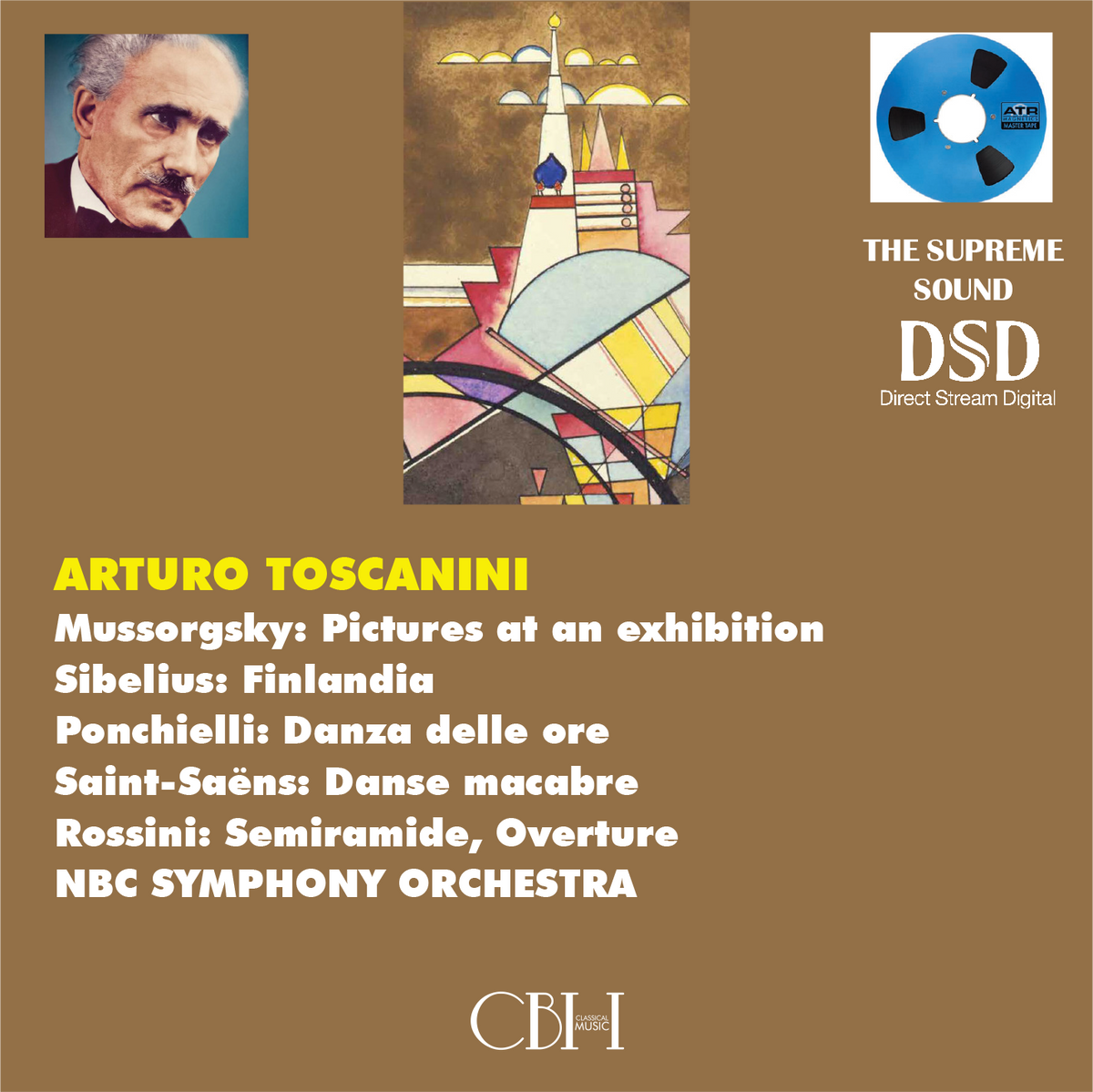 Toscanini — Quadri di un’esposizione e altri capolavori orchestrali — NBC Symphony Orchestra — Cover Capsa Symphōnĭa CS169