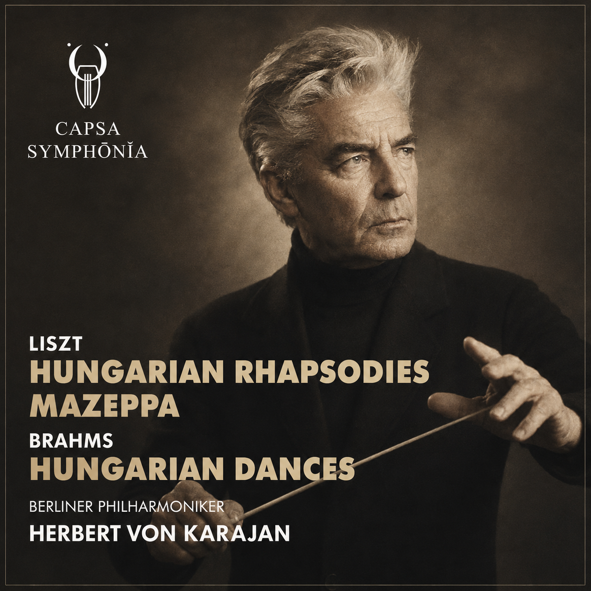 Liszt & Brahms — Herbert von Karajan, Berliner Philharmoniker — Cover Capsa Symphōnĭa CS178