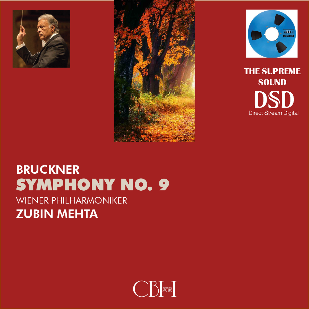 Bruckner — Sinfonia n. 9; Zubin Mehta, Wiener Philharmoniker — Cover Capsa Symphōnĭa CS180