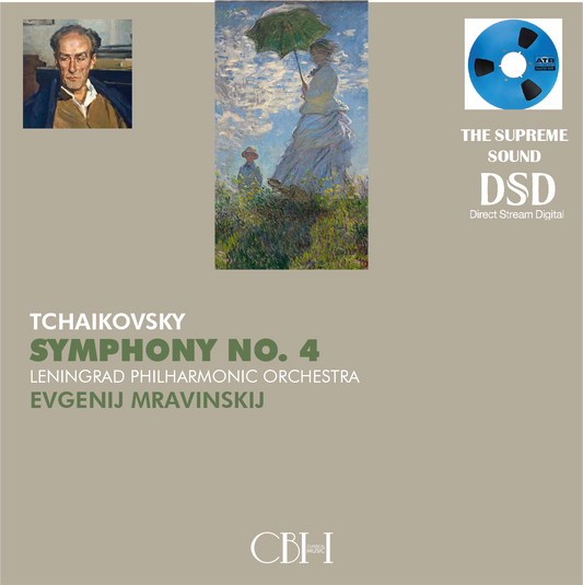 Tchaikovsky Sinfonia n. 4 — Evgeny Mravinsky, Leningrad Philharmonic Orchestra — Cover Capsa Symphōnĭa CS183