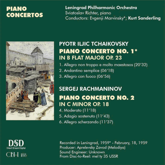 Tchaikovsky Concerto n. 1 & Rachmaninov Concerto n. 2 — Sviatoslav Richter — Inlay Capsa Symphōnĭa CS188