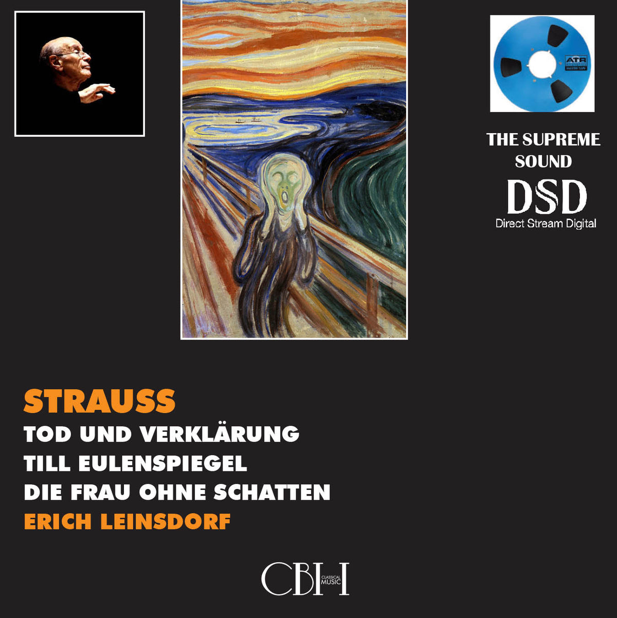 Richard Strauss — Erich Leinsdorf, Los Angeles Philharmonic Orchestra e Philharmonia Orchestra — Cover Capsa Symphōnĭa CS208