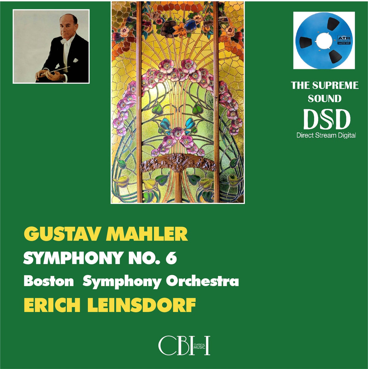 Mahler Sinfonia n. 6 — Erich Leinsdorf, Boston Symphony Orchestra — Cover Capsa Symphōnĭa CS212