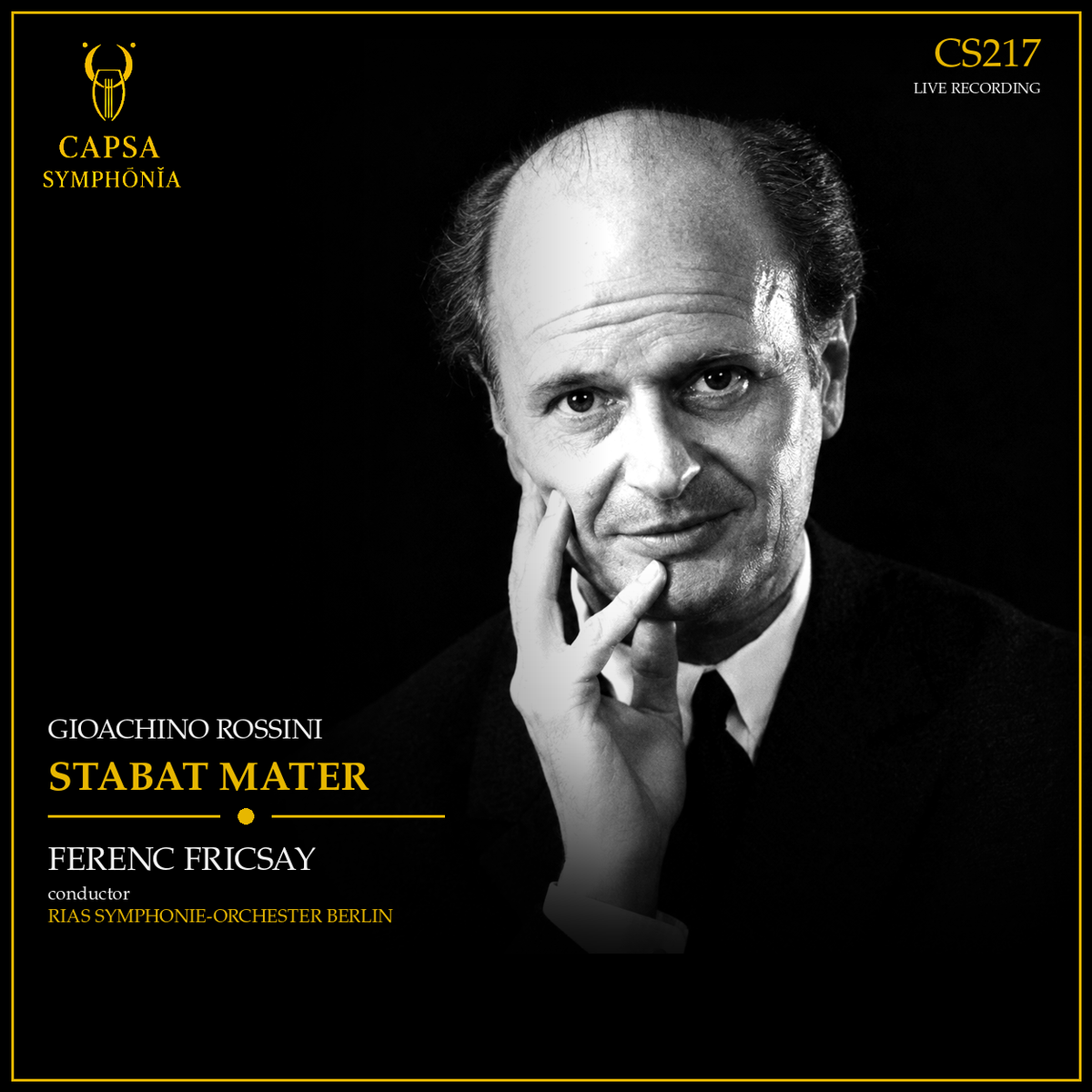 Rossini Stabat Mater — Ferenc Fricsay, RIAS-Symphonie-Orchester Berlin — Cover Capsa Symphōnĭa CS217