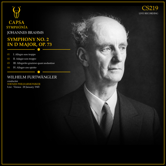 Brahms Sinfonia n. 2 — tracklist e crediti — Inlay Capsa Symphōnĭa CS219