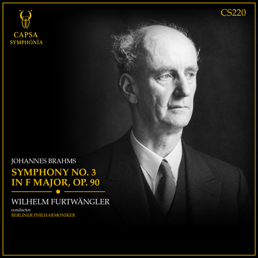 Brahms Sinfonia n. 3 — Wilhelm Furtwängler, Berliner Philharmoniker — Cover Capsa Symphōnĭa CS220