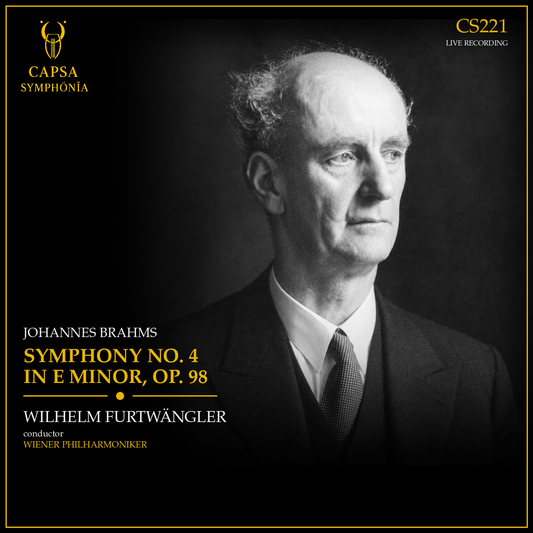 Brahms Sinfonia n. 4 — Wilhelm Furtwängler, Wiener Philharmoniker — Cover Capsa Symphōnĭa CS221