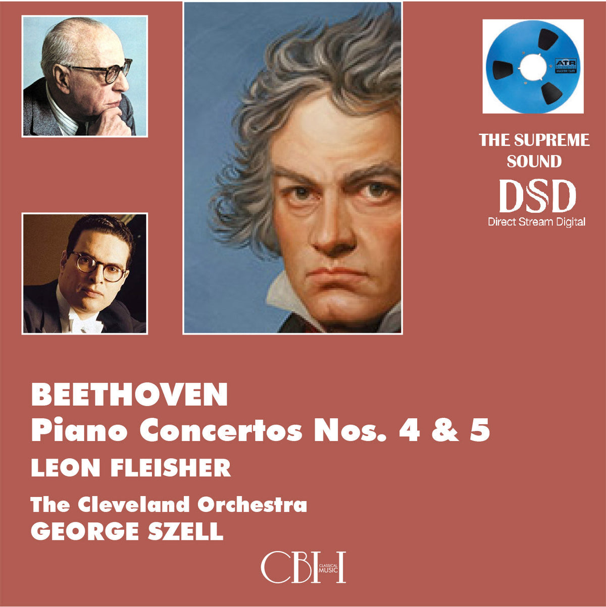 Beethoven Concerti per pianoforte n. 4 & 5 — Leon Fleisher, George Szell, The Cleveland Orchestra — Cover Capsa Symphōnĭa CS224