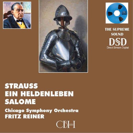 Richard Strauss Ein Heldenleben e Salome — Fritz Reiner, Chicago Symphony Orchestra — Cover Capsa Symphōnĭa CS225