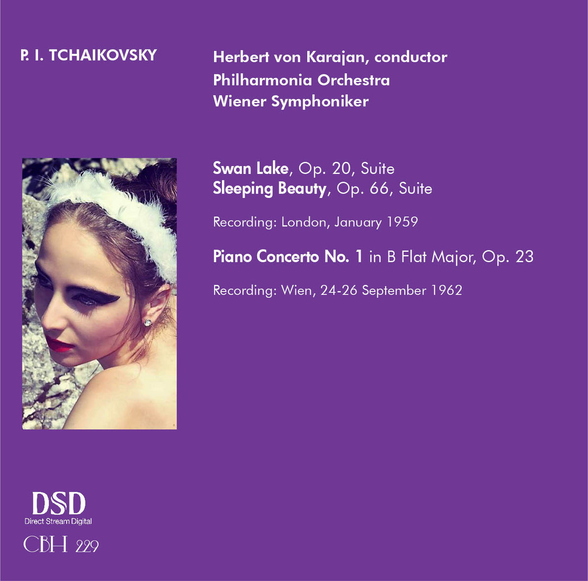 Tchaikovsky Suite dai balletti e Concerto per pianoforte n. 1 — Karajan, Richter — Inlay Capsa Symphōnĭa CS229