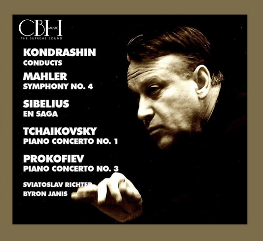 Kondrashin, Richter & Janis — Mahler, Sibelius, Tchaikovsky e Prokofiev — Cover Capsa Symphōnĭa CS510