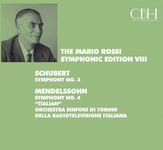 Schubert Sinfonia n. 3 e Mendelssohn Sinfonia n. 4 Italiana — Mario Rossi, Turin Symphony Orchestra — Cover Capsa Symphōnĭa CS523