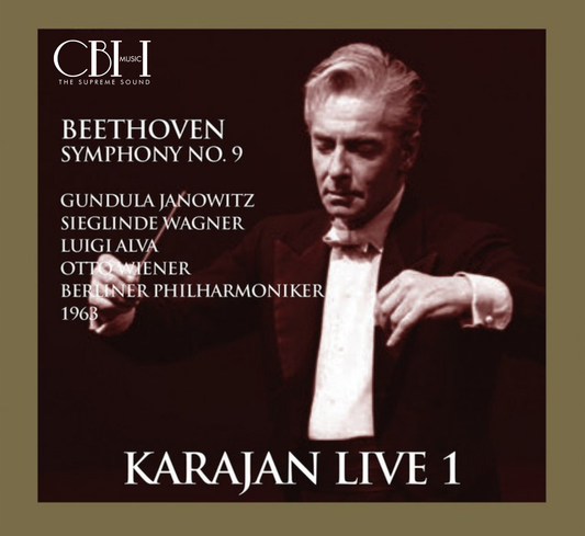 Cover — Beethoven, Sinfonia n. 9 Corale, Herbert von Karajan, Berliner Philharmoniker e cori — Capsa Symphōnĭa CS534