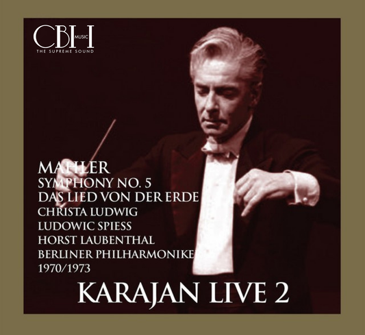 Cover — Mahler, Das Lied von der Erde e Sinfonia n. 5, Herbert von Karajan, Berliner Philharmoniker — Capsa Symphōnĭa CS535