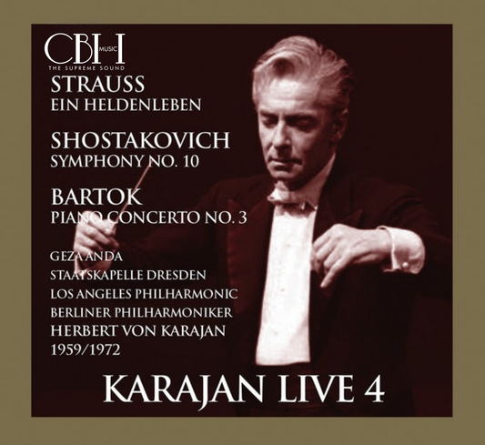 Cover — Strauss, Bartók e Shostakovich, Herbert von Karajan e Géza Anda — Capsa Symphōnĭa CS537