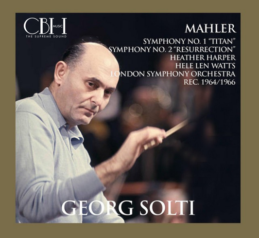 Cover — Mahler Sinfonie n. 1 e n. 2 e Wagner Tannhäuser, Georg Solti — Capsa Symphōnĭa CS541