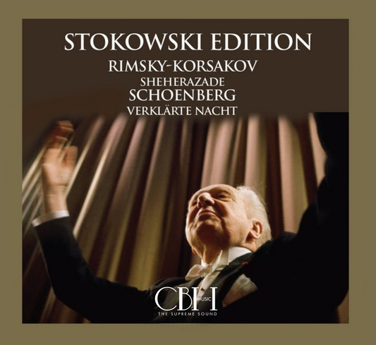 Cover — Rimsky-Korsakov Scheherazade e Schoenberg Verklärte Nacht, Leopold Stokowski — Capsa Symphōnĭa CS544