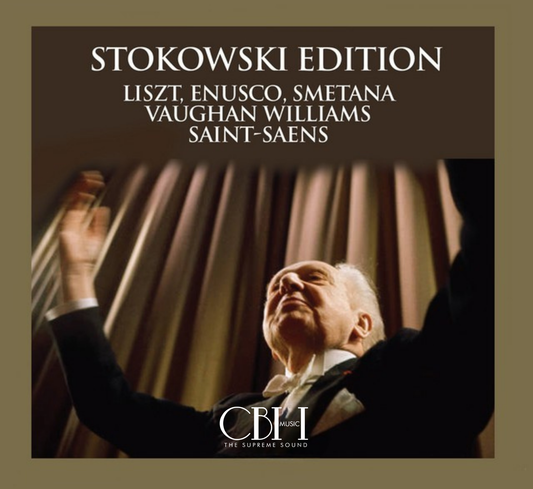 Cover — Liszt, Enescu, Smetana, Vaughan Williams e Saint-Saëns, Leopold Stokowski — Capsa Symphōnĭa CS545